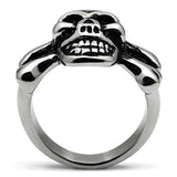 TK474 - High polished (no plating) Stainless Steel Ring with No Stone - Alamode - Flyclothing LLC