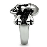 TK474 - High polished (no plating) Stainless Steel Ring with No Stone - Alamode - Flyclothing LLC