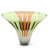 TK504 - High polished (no plating) Stainless Steel Ring with Epoxy in Multi Color - Alamode - Flyclothing LLC