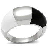 TK515 - High polished (no plating) Stainless Steel Ring with Epoxy in Multi Color - Alamode - Flyclothing LLC