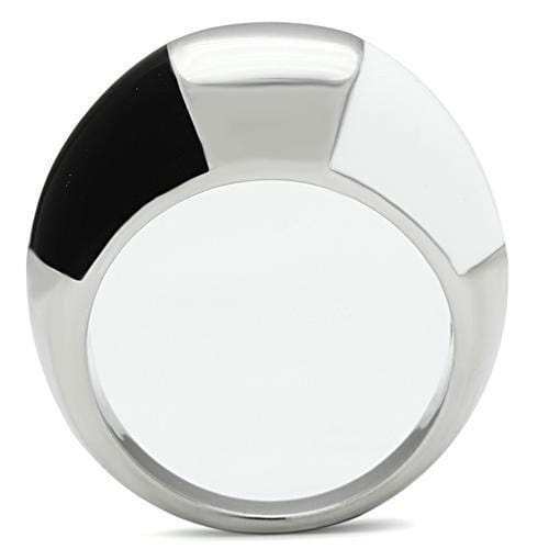 TK515 - High polished (no plating) Stainless Steel Ring with Epoxy in Multi Color - Alamode - Flyclothing LLC