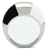 TK515 - High polished (no plating) Stainless Steel Ring with Epoxy in Multi Color - Alamode - Flyclothing LLC