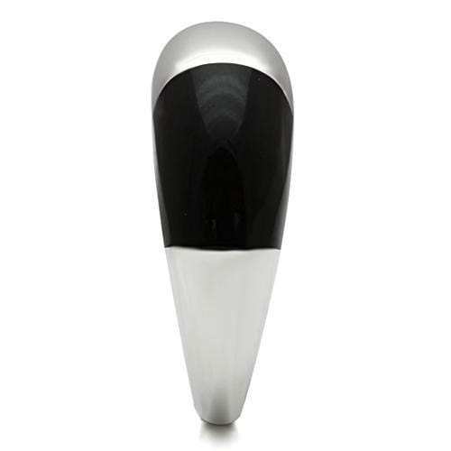 TK515 - High polished (no plating) Stainless Steel Ring with Epoxy in Multi Color - Alamode - Flyclothing LLC