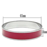 TK530 - High polished (no plating) Stainless Steel Bangle with Epoxy in Siam - Alamode - Flyclothing LLC