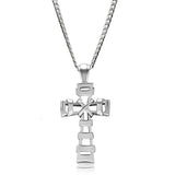 TK555 - High polished (no plating) Stainless Steel Necklace with No Stone - Alamode - Flyclothing LLC