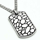 TK556 - High polished (no plating) Stainless Steel Necklace with No Stone - Alamode - Flyclothing LLC