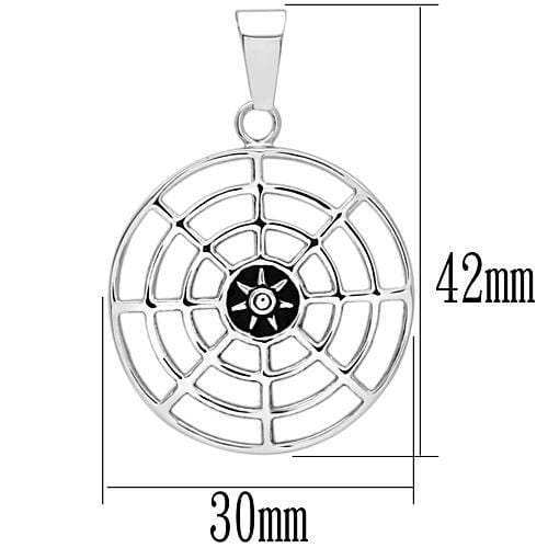 TK563 - High polished (no plating) Stainless Steel Necklace with No Stone - Alamode - Flyclothing LLC