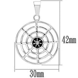 TK563 - High polished (no plating) Stainless Steel Necklace with No Stone - Alamode - Flyclothing LLC