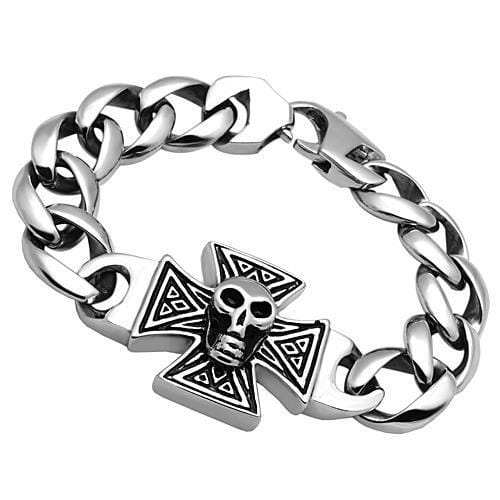 TK564 - High polished (no plating) Stainless Steel Bracelet with No Stone - Alamode - Flyclothing LLC