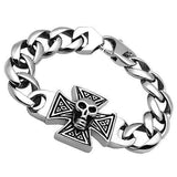 TK564 - High polished (no plating) Stainless Steel Bracelet with No Stone - Alamode - Flyclothing LLC