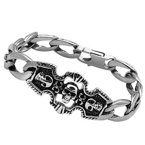 TK567 - High polished (no plating) Stainless Steel Bracelet with No Stone - Alamode - Flyclothing LLC