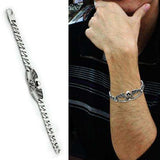 TK572 - High polished (no plating) Stainless Steel Bracelet with No Stone - Alamode - Flyclothing LLC