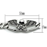 TK572 - High polished (no plating) Stainless Steel Bracelet with No Stone - Alamode - Flyclothing LLC