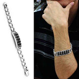 TK573 - High polished (no plating) Stainless Steel Bracelet with No Stone - Alamode - Flyclothing LLC