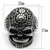 TK580 - High polished (no plating) Stainless Steel Ring with No Stone - Alamode - Flyclothing LLC