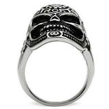 TK580 - High polished (no plating) Stainless Steel Ring with No Stone - Alamode - Flyclothing LLC