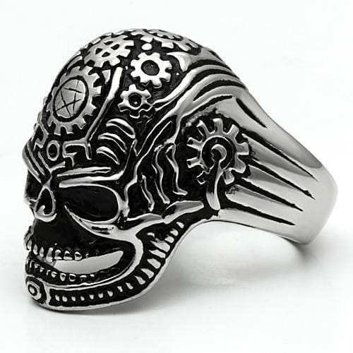 TK580 - High polished (no plating) Stainless Steel Ring with No Stone - Alamode - Flyclothing LLC