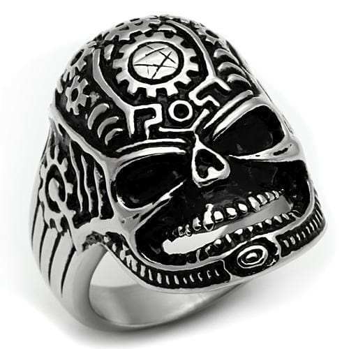 TK580 - High polished (no plating) Stainless Steel Ring with No Stone - Alamode - Flyclothing LLC