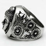 TK582 - High polished (no plating) Stainless Steel Ring with No Stone - Alamode - Flyclothing LLC