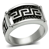 TK584 - High polished (no plating) Stainless Steel Ring with No Stone - Alamode - Flyclothing LLC