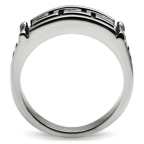 TK584 - High polished (no plating) Stainless Steel Ring with No Stone - Alamode - Flyclothing LLC