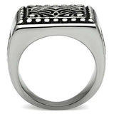 TK585 - High polished (no plating) Stainless Steel Ring with No Stone - Alamode - Flyclothing LLC