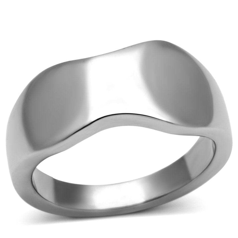 TK618 - High polished (no plating) Stainless Steel Ring with No Stone - Alamode - Flyclothing LLC