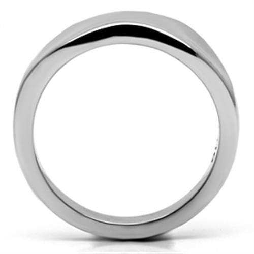 TK618 - High polished (no plating) Stainless Steel Ring with No Stone - Alamode - Flyclothing LLC
