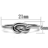 TK630 - High polished (no plating) Stainless Steel Ring with No Stone - Alamode - Flyclothing LLC