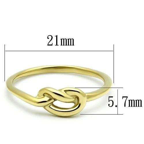 TK630G - IP Gold(Ion Plating) Stainless Steel Ring with No Stone - Alamode - Flyclothing LLC