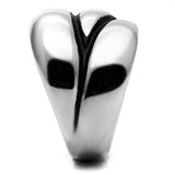 TK633 - High polished (no plating) Stainless Steel Ring with No Stone - Alamode - Flyclothing LLC
