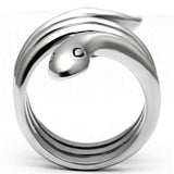 TK666 - High polished (no plating) Stainless Steel Ring with No Stone - Alamode - Flyclothing LLC
