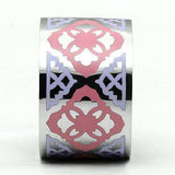 TK676 - High polished (no plating) Stainless Steel Ring with Epoxy in Multi Color - Alamode - Flyclothing LLC
