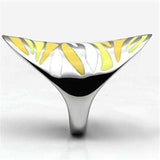 TK688 - High polished (no plating) Stainless Steel Ring with Epoxy in Multi Color - Alamode - Flyclothing LLC