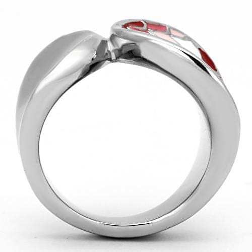 TK815 - High polished (no plating) Stainless Steel Ring with Epoxy in Multi Color - Alamode - Flyclothing LLC