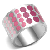 TK820 - High polished (no plating) Stainless Steel Ring with Epoxy in Multi Color - Alamode - Flyclothing LLC
