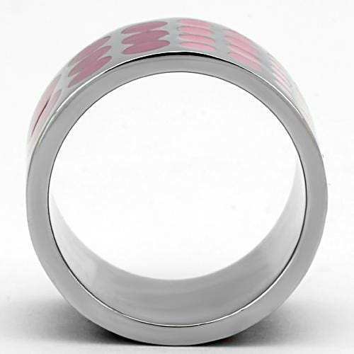 TK820 - High polished (no plating) Stainless Steel Ring with Epoxy in Multi Color - Alamode - Flyclothing LLC
