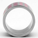 TK820 - High polished (no plating) Stainless Steel Ring with Epoxy in Multi Color - Alamode - Flyclothing LLC