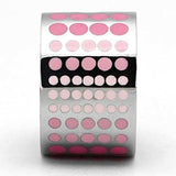 TK820 - High polished (no plating) Stainless Steel Ring with Epoxy in Multi Color - Alamode - Flyclothing LLC