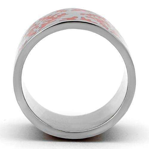 TK821 - High polished (no plating) Stainless Steel Ring with Epoxy in Siam - Alamode - Flyclothing LLC