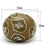 TK826 - High polished (no plating) Stainless Steel Ring with Top Grade Crystal in Citrine Yellow - Alamode - Flyclothing LLC