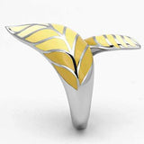 TK837 - High polished (no plating) Stainless Steel Ring with Epoxy in Multi Color - Alamode - Flyclothing LLC