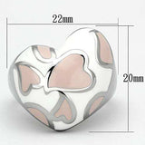 TK843 - High polished (no plating) Stainless Steel Ring with Epoxy in Multi Color - Alamode - Flyclothing LLC