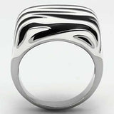 TK848 - High polished (no plating) Stainless Steel Ring with Epoxy in Multi Color - Alamode - Flyclothing LLC