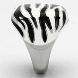 TK848 - High polished (no plating) Stainless Steel Ring with Epoxy in Multi Color - Alamode - Flyclothing LLC