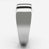 TK849 - High polished (no plating) Stainless Steel Ring with Epoxy in Multi Color - Alamode - Flyclothing LLC