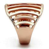 TK859 - IP Rose Gold(Ion Plating) Stainless Steel Ring with No Stone - Alamode - Flyclothing LLC