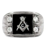 TK8X031 - High polished (no plating) Stainless Steel Ring with AAA Grade CZ in Clear - Alamode - Flyclothing LLC