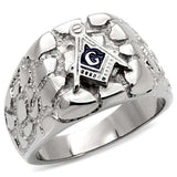 TK8X039 - High polished (no plating) Stainless Steel Ring with No Stone - Alamode - Flyclothing LLC
