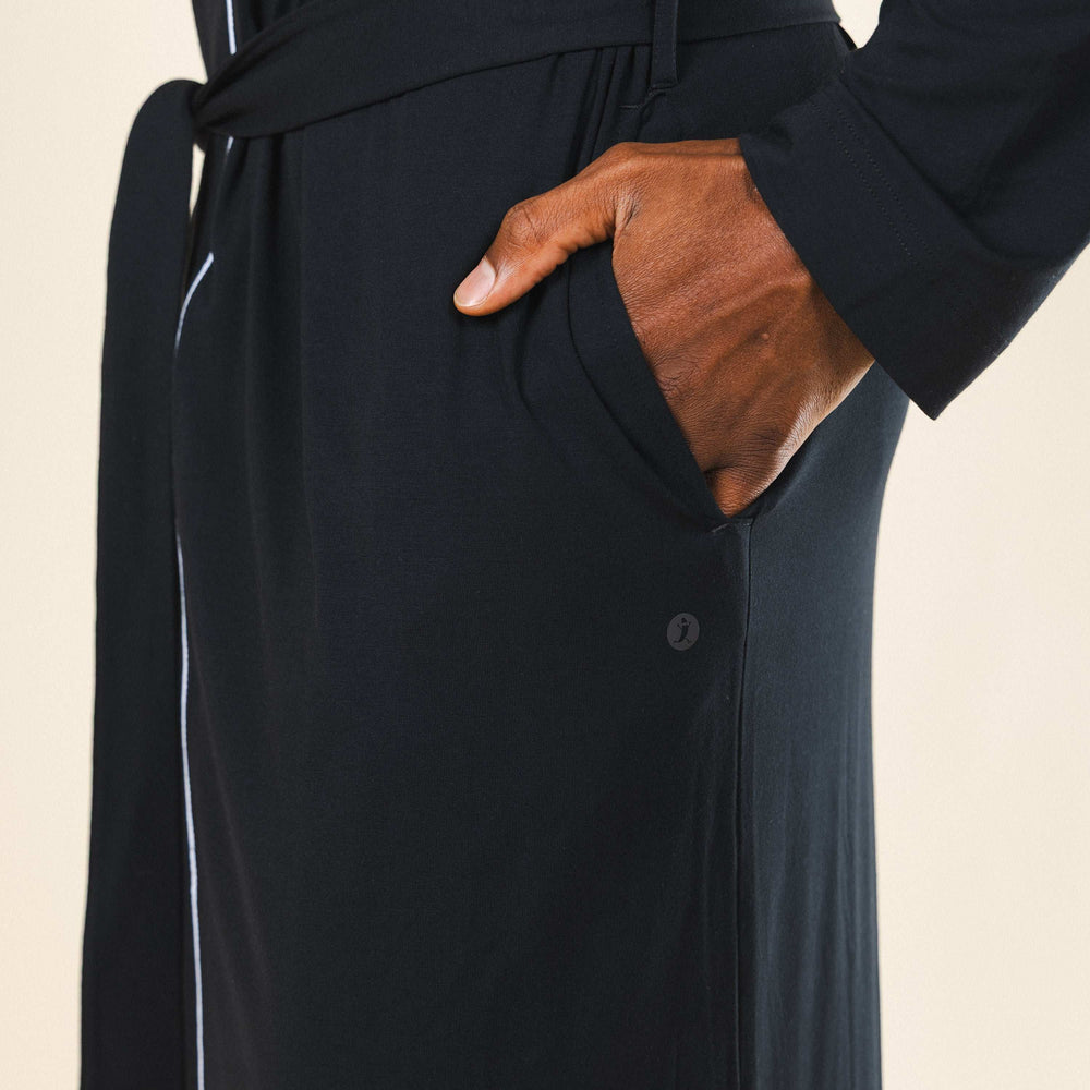 The Threat Level Midnight | Black Long Modal Robe - Shinesty - Flyclothing LLC